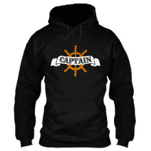 Load image into Gallery viewer, Captain (Typo with Wheel) - Unisex Hoodie