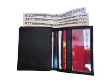 Load image into Gallery viewer, Bifold Classic Compact Men's Leather Wallet With RFID Blocking