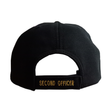 Load image into Gallery viewer, Second Officer Embroidered Black Adult Unisex Cap - Premium Quality