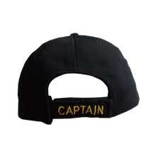 Load image into Gallery viewer, Kids Captain Embroidered Black Cap - Premium Quality