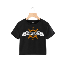 Load image into Gallery viewer, Captain (Typo with Wheel) - Crop Top