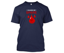 Load image into Gallery viewer, I shared by spare blood - Men's half sleeve round neck T-shirt