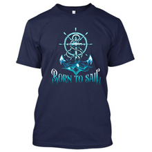 Load image into Gallery viewer, Born To Sail - Men's Half Sleeve Round Neck T-shirt