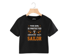 Load image into Gallery viewer, Sailor's girlfriend - Women's Crop Top