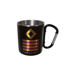 Load image into Gallery viewer, Merchant Navy Rank Printed Stainless Steel Coffee Mug - 275 ml Heavy Weather Proof
