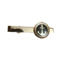 Load image into Gallery viewer, Classic Anchor Neck Tie Bar Clasp Clip for Merchant Navy Mariners