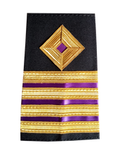 Load image into Gallery viewer, Professional Epaulettes for Merchant Navy Officers / Mariner Engineers / ETO