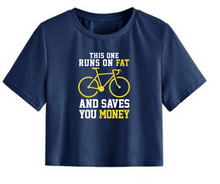 Load image into Gallery viewer, Runs on fat - Women's Crop top