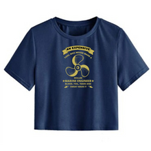 Load image into Gallery viewer, Hardwork Makes Skilled Marine Engineer - Women's Crop Top