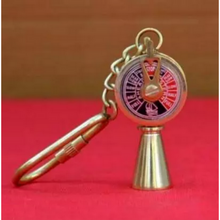 Load image into Gallery viewer, Nautical Vintage Brass Telegraph Key Chain with Carabiner Hook