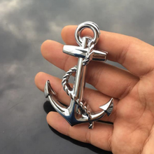 Load image into Gallery viewer, Silver Roped Anchor 3D Silver Car/Bike Sticker