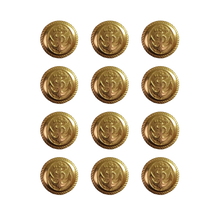 Load image into Gallery viewer, Metal Coat Buttons with Anchor Logo - Dia 18 mm