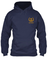 Load image into Gallery viewer, Merchant Navy ranks - Unisex Hoodie for Officers working onboard and ashore (Navy Blue)