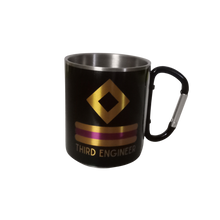 Load image into Gallery viewer, Merchant Navy Rank Printed Stainless Steel Coffee Mug - 275 ml Heavy Weather Proof