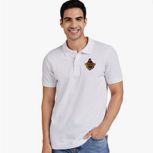 Load image into Gallery viewer, Merchant Navy Captain Anchor With Wheel Logo Embroidered Cotton Polo Neck T-shirt