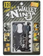 Load image into Gallery viewer, Multifunction 18-In-1 Credit Card Style Innovative Wallet Ninja Pocket Tool