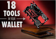 Load image into Gallery viewer, Multifunction 18-In-1 Credit Card Style Innovative Wallet Ninja Pocket Tool