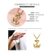 Load image into Gallery viewer, Anchor Pendant with Chain - Unisex
