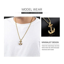 Load image into Gallery viewer, Anchor Pendant with Chain - Unisex