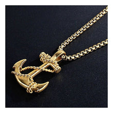 Load image into Gallery viewer, Anchor Pendant with Chain - Unisex