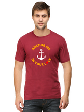Load image into Gallery viewer, Anchor Me In Your Love - Couple Men's half sleeve round neck T-shirt