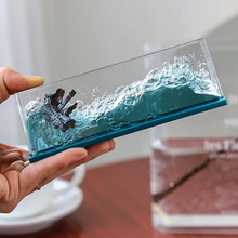 Load image into Gallery viewer, Green Wave Pirate Ship Car Dashboard Accessory