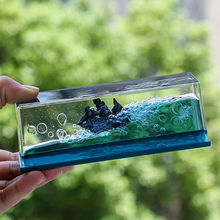 Load image into Gallery viewer, Green Wave Pirate Ship Car Dashboard Accessory