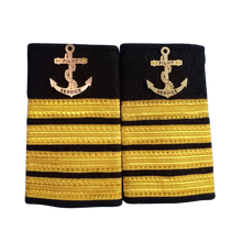 Load image into Gallery viewer, Professional Epaulettes for Merchant Navy Officers / Mariner Engineers / ETO