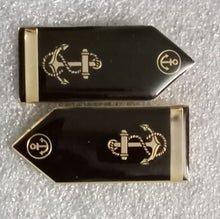Load image into Gallery viewer, Lapel Pin type Gorget Collar Badges for Merchant Navy Officers