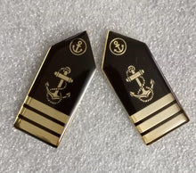 Load image into Gallery viewer, Lapel Pin type Gorget Collar Badges for Merchant Navy Officers