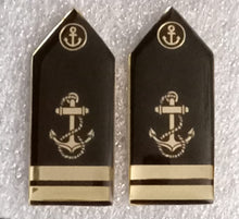 Load image into Gallery viewer, Lapel Pin type Gorget Collar Badges for Merchant Navy Officers