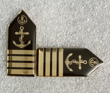 Load image into Gallery viewer, Lapel Pin type Gorget Collar Badges for Merchant Navy Officers