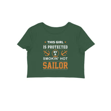 Load image into Gallery viewer, Sailor's girlfriend - Women's Crop Top