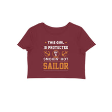 Load image into Gallery viewer, Sailor's girlfriend - Women's Crop Top