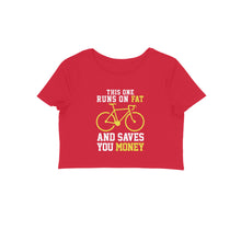 Load image into Gallery viewer, Runs on fat - Women's Crop top