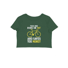 Load image into Gallery viewer, Runs on fat - Women's Crop top