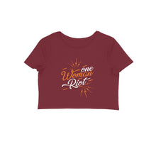 Load image into Gallery viewer, One woman riot - Women's Crop Top