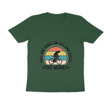Load image into Gallery viewer, This one runs on fat and saves you money - Men's half sleeve round neck t-shirt