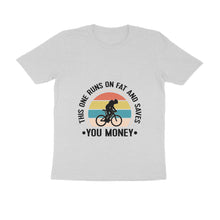 Load image into Gallery viewer, This one runs on fat and saves you money - Men's half sleeve round neck t-shirt