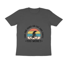 Load image into Gallery viewer, This one runs on fat and saves you money - Men's half sleeve round neck t-shirt