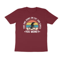 Load image into Gallery viewer, This one runs on fat - Men's Half sleeve round neck T-Shirt