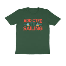 Load image into Gallery viewer, Sailing addict - Men's Half sleeve round neck T-Shirt