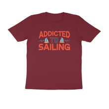 Load image into Gallery viewer, Sailing addict - Men's Half sleeve round neck T-Shirt