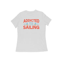 Load image into Gallery viewer, Sailing addict - Women's half sleeve round neck T-shirt