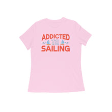 Load image into Gallery viewer, Sailing addict - Women's half sleeve round neck T-shirt