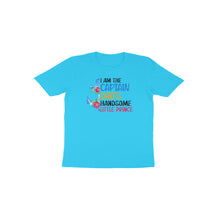 Load image into Gallery viewer, Captain dad's handsome little prince - Toddlers unisex half sleeve round neck T-shirt