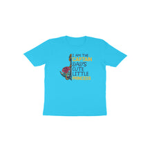 Load image into Gallery viewer, I am Captain dad's cute little princess - Toddlers unisex half sleeve round neck T-shirt