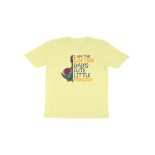 Load image into Gallery viewer, I am Captain dad's cute little princess - Toddlers unisex half sleeve round neck T-shirt