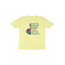 Load image into Gallery viewer, Sailor dad's cute little princess - Toddlers unisex half sleeve round neck T-shirt