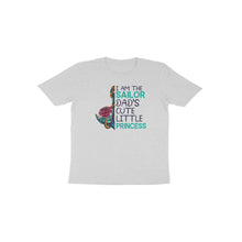 Load image into Gallery viewer, Sailor dad's cute little princess - Toddlers unisex half sleeve round neck T-shirt